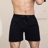 Unisex Summer Half-Length Swim Trunks for Water Activities Shorts Black/One Size