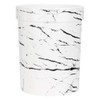 Wifehelper White Household Bathroom Waste Bin Marble Lidless Garbage Can