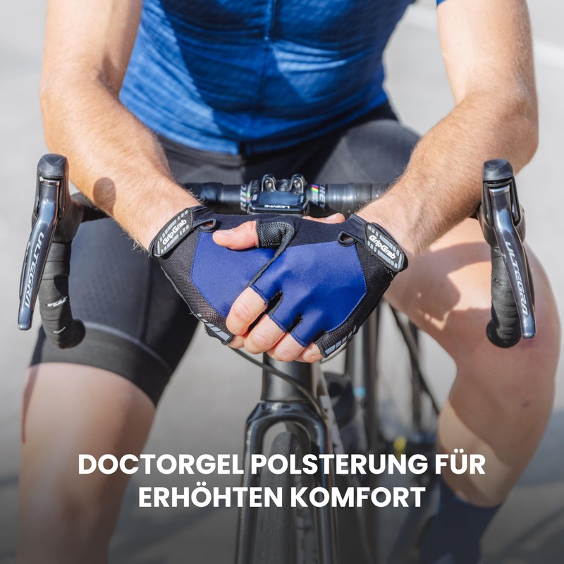 GripGrab ProGel 4 mm DoctorGel Padding Fingerless Gloves Bicycle Summer