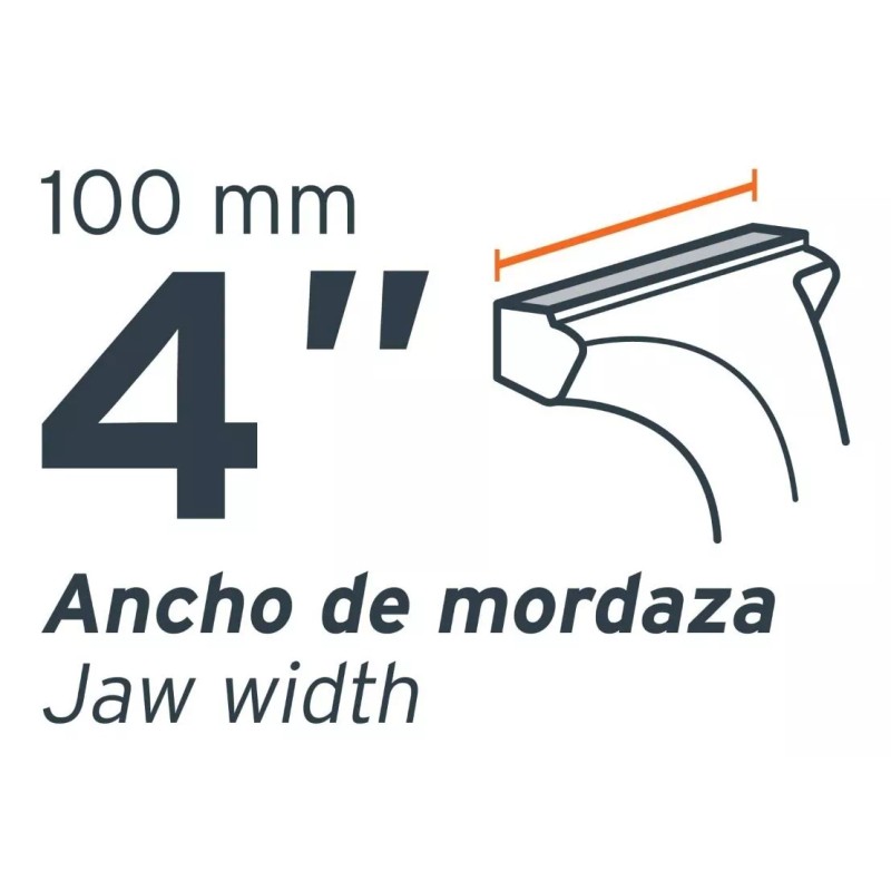 Truper Tornillos Banco Uso Ind Hierro Nodular 4' Truper 18592