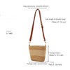WXQCJL Straw Clutch Purse for Women Boho Straw Crossbody Bags