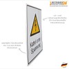 Betriebsausstattung24® Warning Combination Sign "Cable Under Voltage" | Safety Sign