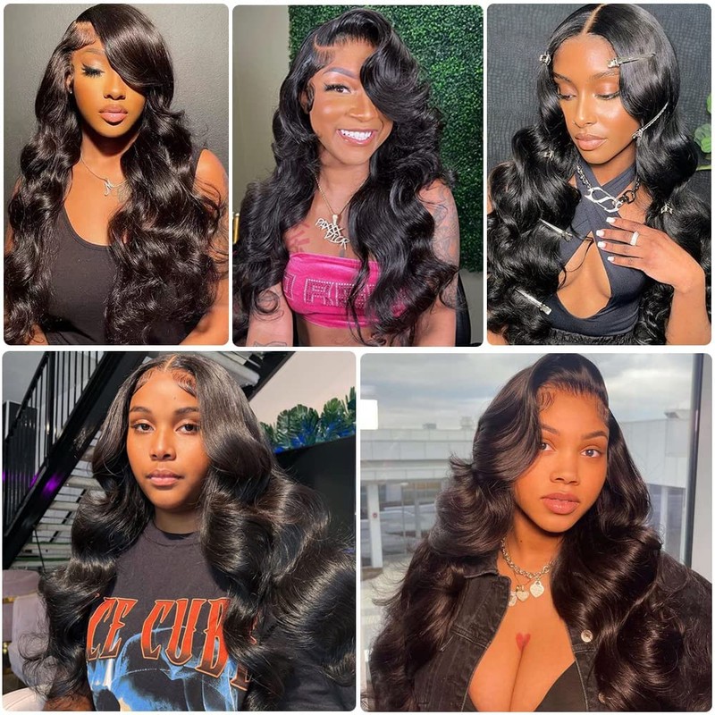 GZAmber 26inch Human Hair Wig Curly Wave Lace Closure Wigs