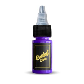Everlast Tattoo Ink - Premium Organic Tattooing Pigment - Perfect for Outlining or Shading - Deep Violet - 2oz
