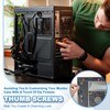MECCANIXITY 6 Pcs 6#32 Knurled Thumb Screw Computer Case Threaded