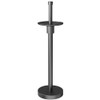 YUMORE Freestanding Toilet Paper Holder, Matte Black/Floor Standing Weighted Base