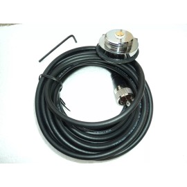 TRAM 1246 CROME NMO ANTENNA TRUNK LIP MOUNT  - Motorola mini UHF connector