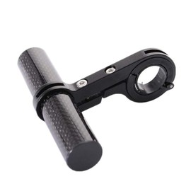 ETOPARS Bike Handlebar Extender Carbon Fiber Single Clamp Extension Mount Holder With Aluminum Alloy Bracket Space Saver