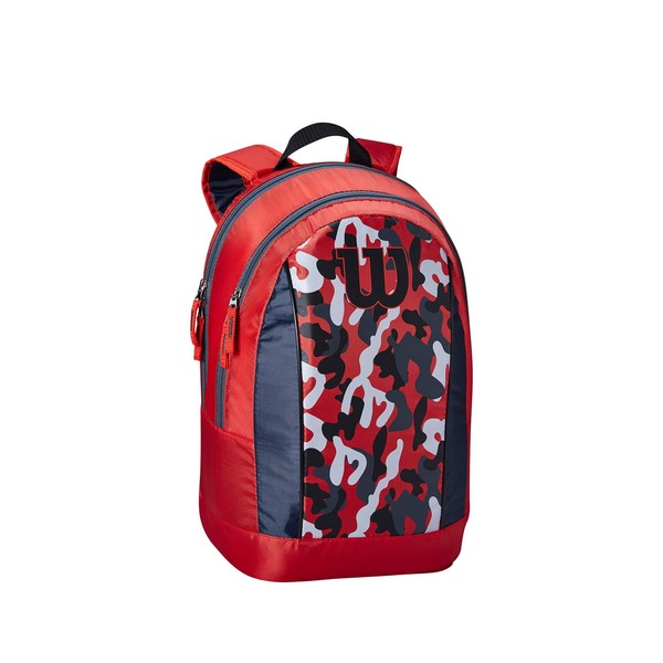 Wilson Tennis Backpack Junior, For up to 2 Rackets, Polyester, Red