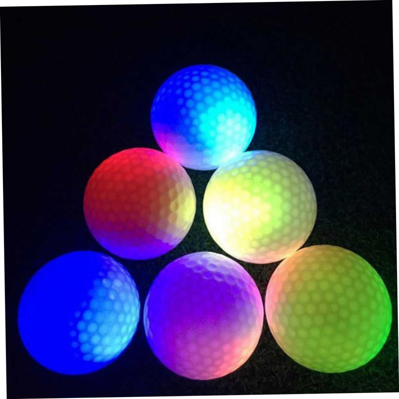 Mipcase 6Pcs LED Light Up Golf Balls Flashing Electronic Balls