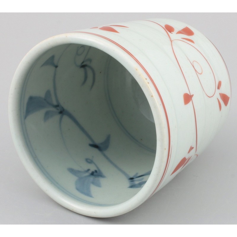 Hasamiyaki 052622 Issei Pottery Lightweight Tea Cup, Small, Old Dyed