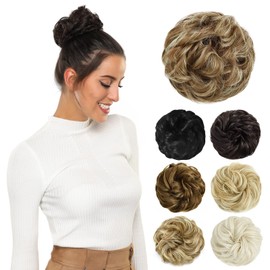 PARXITN Messy Bun Hairpieces for Women Hair Bun Hair Extension Updo Hairstyles Curly Messy Bun Scrunchie