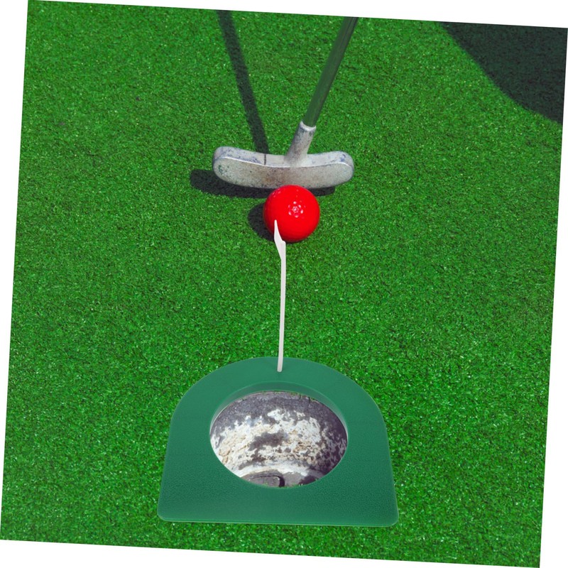 GRIRIW Golf Putting Practice Cups Set Portable Plastic Training Aid