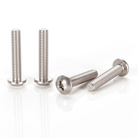 Skvltvfyt Pan Head Machine Screws #8-32x2-1/4 (Pack of 20),304 Stainless Steel, Phillips Drive Fully Threaded,18-8 Grade Bright Finish, Corrosion Resistant Hardware