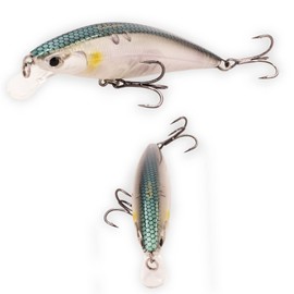 FISHN Grumpy Puncher Wobbler, Floating, Weight: 11.8 g, Length: 8.5 cm, Artificial Bait / Fishing Lure for Fishing Predatory Fish such as Zander, Pike, Perch, Trout (AYU)