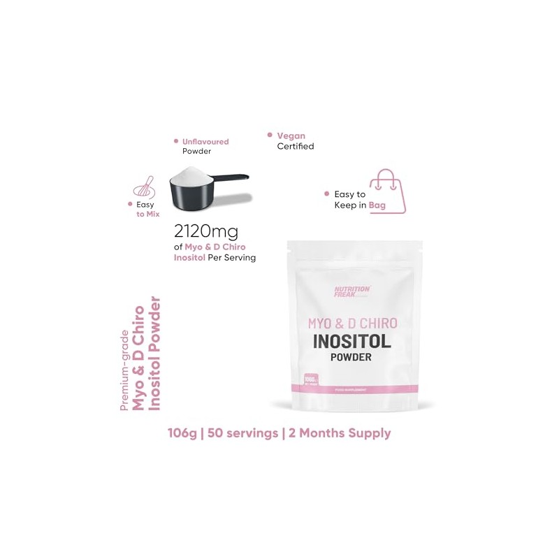 Myo & D Chiro Inositol Powder 106g - Supports Women
