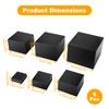 6 Pack Black Acrylic Risers for Display, 3 to 8