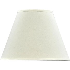 Aspen Creative 32030B Transitional Empire Shape Spider Construction Lamp Shade, Eggshell, 6" Top x 12" Bottom x 9" Slant Height