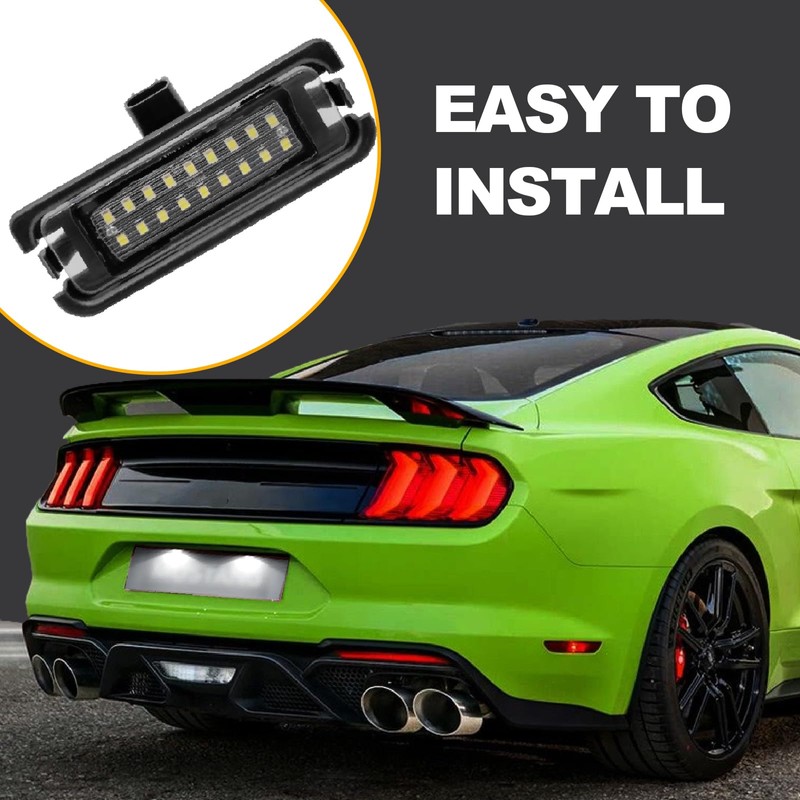 2PCS LED License Plate Light Compatible With Ford Mustang 2015-2021,