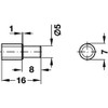 Gedotec Glass Shelf Support Strong | Drilling Diameter 5 mm