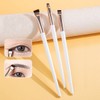 3-Piece Liner Brush Set: Eyebrow and Line Brushes 03