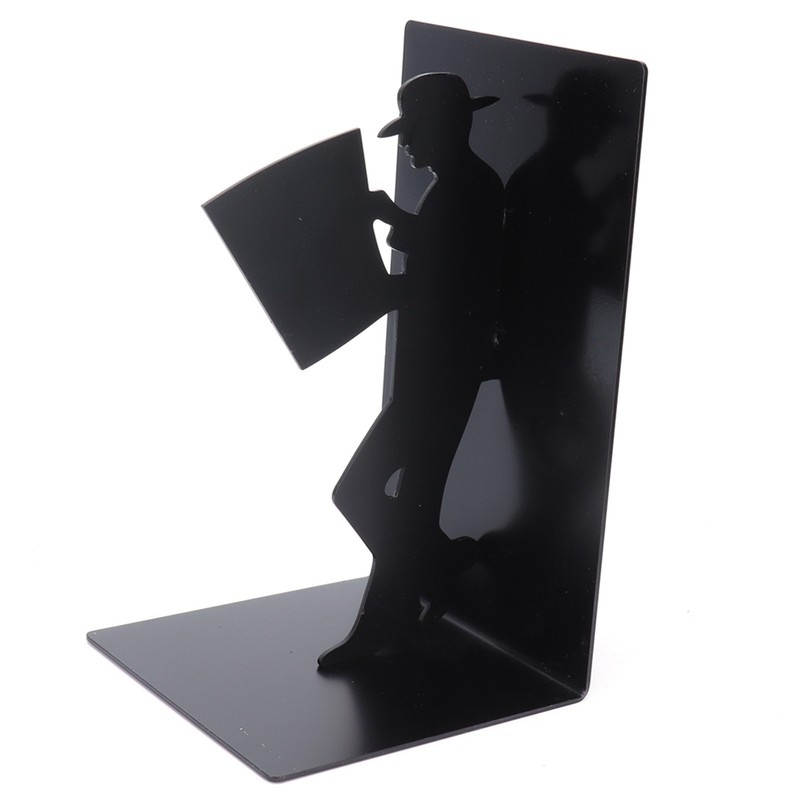 Wrought Iron Figure Book Stand Readers Book Stand Bookshelf Ornaments