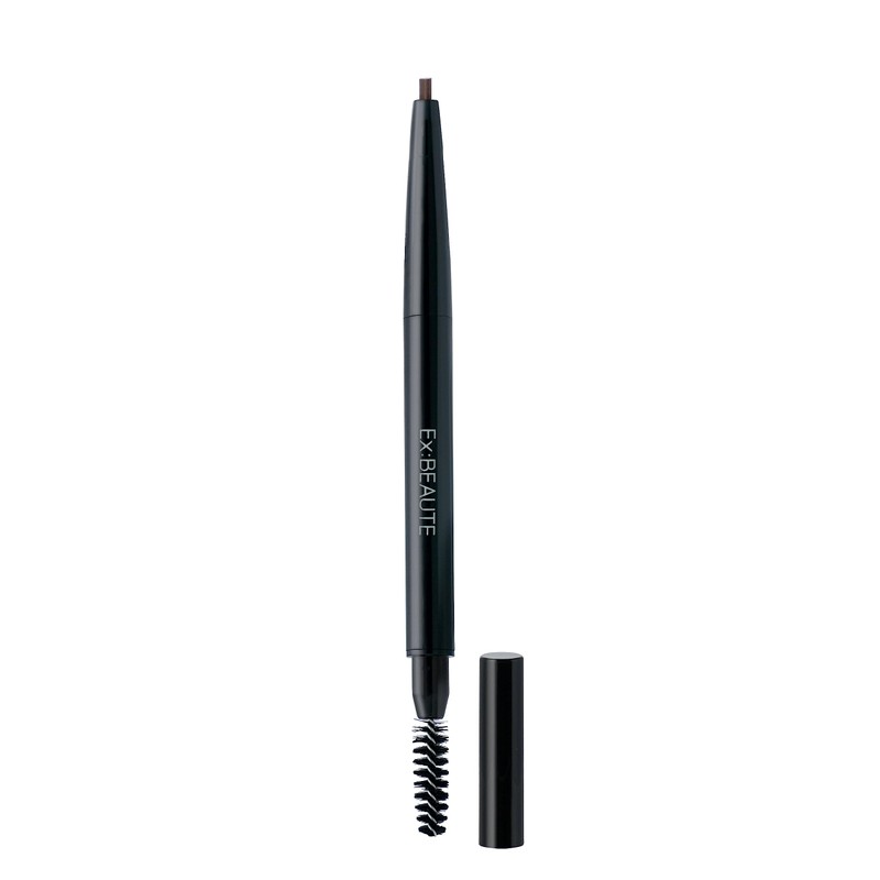 Exbote Powder Pencil Brow Liner Ash Brown Waterproof
