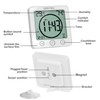 GXSTWU Digital Bathroom Clock Shower Timer with Alarm, Waterproof Clocks