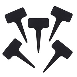 HAPPY SUGAR Gardening Labels, T Shape, Plant Tags, Labels, For Gardening, Potted Plants, Gardening, Flower Beds, Planters, Black Gardening, Potted Plants, Display, Wind Resistant, 100 Sheets