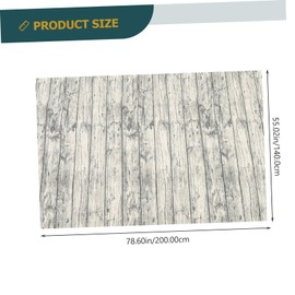 Alipis Wood Grain Retro Tablecloths Decorative Tablecloth in Colors for Dining Table Dec