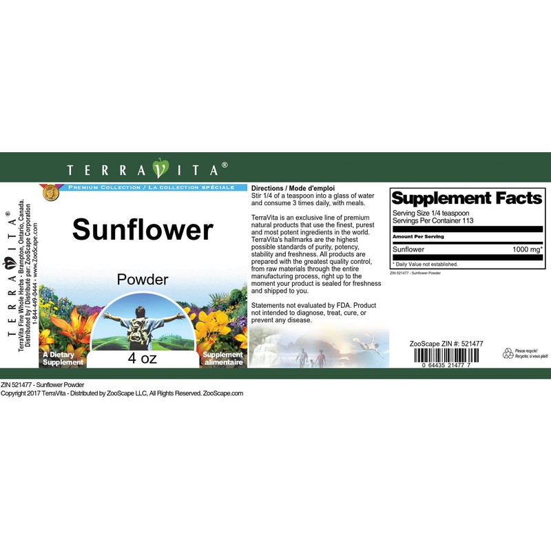 Sunflower Powder (4 oz, ZIN: 521477) - 3 Pack