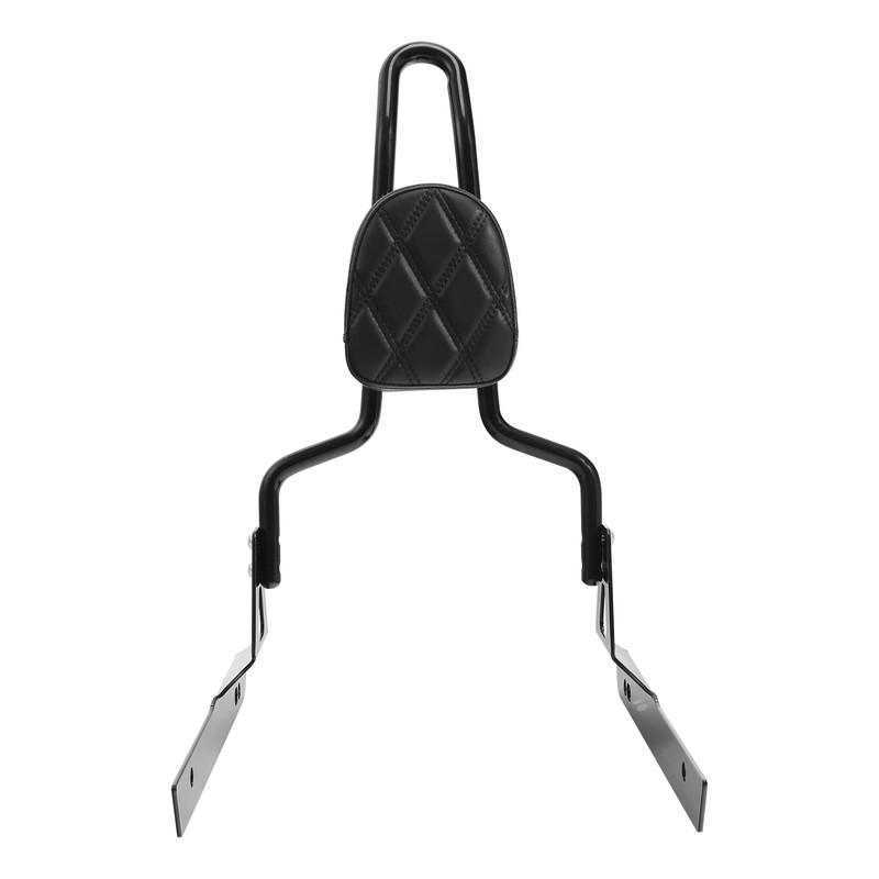 TCT-MOTORPARTS Black Detachable Passenger Backrest Sissy Bar Fits for Harley