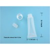 Erewa 12Pcs 8ml Clear Empty Tubes Refillable Containers for DIY