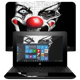 MightySkins Skin Compatible With HP x360 Convertible 11" (2017) wrap cover sticker skins Evil Clown