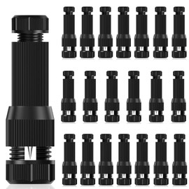 iCreating 20Pack Low Voltage Wire Connector AC 15V, Landscape Lighting Connectors Waterproof for 12/2 14/2 Gauge Low Voltage Landscape Wire Connectors for Path Lights Spotlights In-Ground Lights