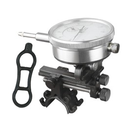 harayaa Heavy Duty Bike Wheel Centering Stand, Mini Bike Tire Centering Stand, Bicycle Repair Tools for Bicycle Accessories, Black with Pressure Gauge