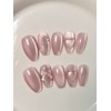 [Glass Bead Magnetic Nail] Mongul Heart Handmade Nail Tips Soft