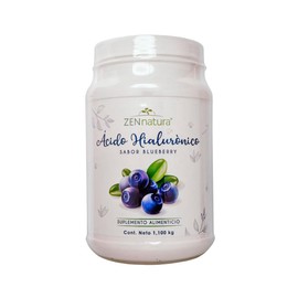 Zen Natura | Acido Hialuronico con Colageno Hidrolizado y Vitamina E | 1.1 KG | Con Aloe Vera, Omega 3 y Blueberry