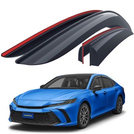 Goodyear Shatterproof Window Deflectors for Toyota Camry 2025 Sedan, Tape-on Rain Guards, Window Visors, Vent Deflector Visor, Car Accessories, 4 pcs. - GY008797