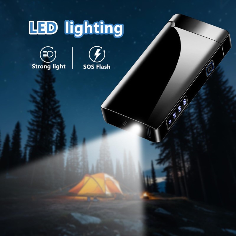 RSBYE Electric Lighter USB Type-C Rechargeable Plasma Arc Lighter, High