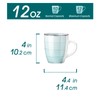 vancasso Bonita 12 Oz Coffee Mugs Set of 6, Ceramic