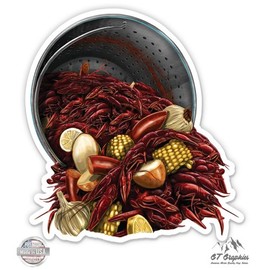 GT Graphics Crawfish Boil - Vinyl Sticker Waterproof Decal