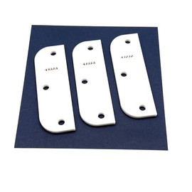 Door Hinge Shims (Set of 3) Hinge Spacer For Interior and Exterior Door Alignment - for 3.5", 4" and 4.5" Standard Hinges (4mm thick, White, 3.5-inch)