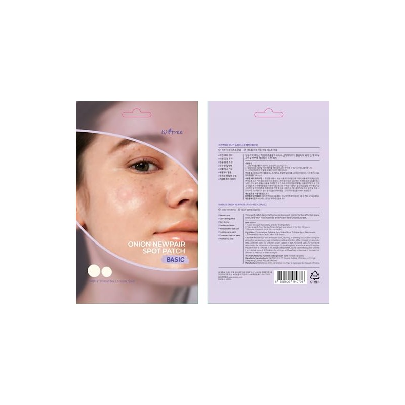 ISNTREE Parches para Imperfecciones Onion Newpair Spot Patch Basic -