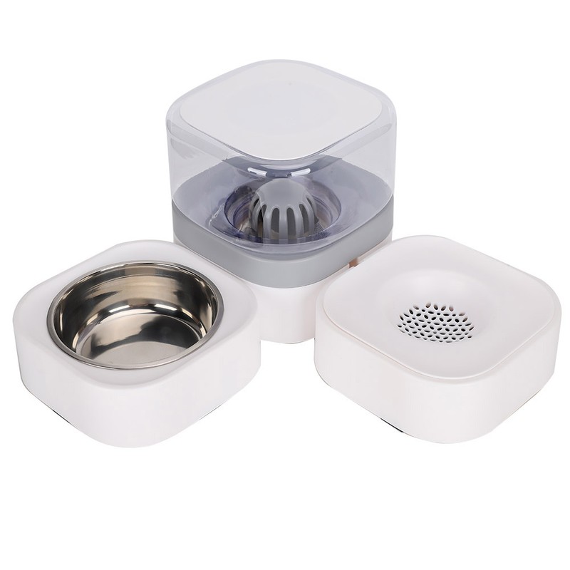 Pet Food Automatic Feeder With Water Dispenser Removable Washable Durable