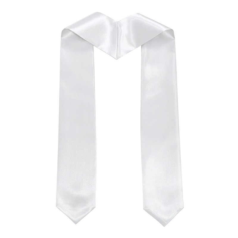 GraduationService Plain Graduation Stole Colorful Stole for Adult Length 60'',16
