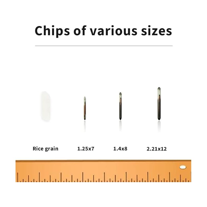 TAEING Pet Microchips, 134.2 kHz Microchip for Pets, Microchip Kit