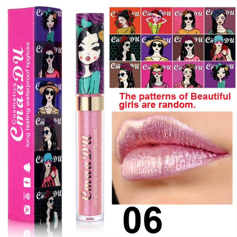 RoseFlower 11 Colours Glitter Lipstick, Glitter Liquid Lipsticks Set, Metallic