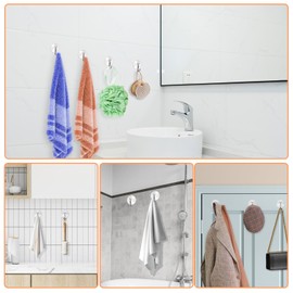 Ouligay 20 Pack Bathroom Shower Suction Cup Hooks for Wall, Loofah Hooks for Shower Heavy Duty Clear Removable and Reusable