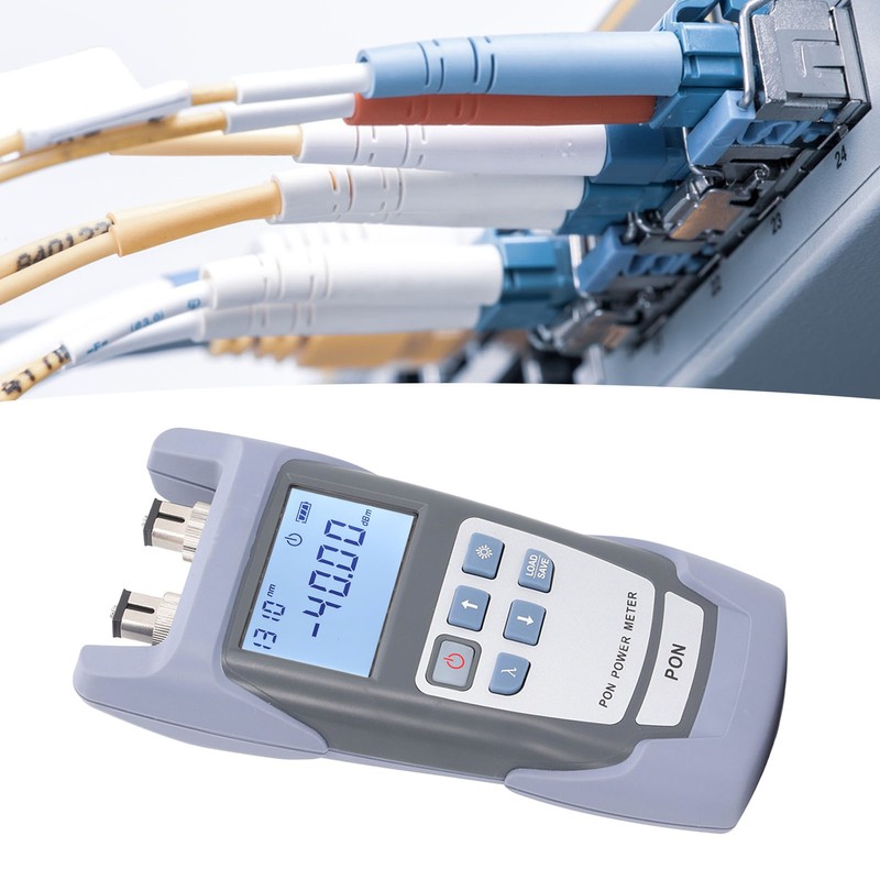 PON Optical Power Meter Fiber Port Checker Red Light Test